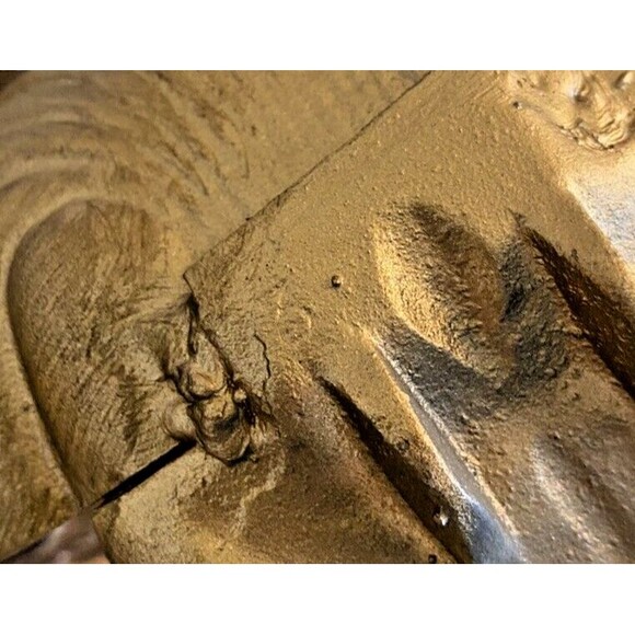 Vintage Cast Metal MCM Set of 2 Wall Hanging Ladles Spoons Kitchen Décor Used - Picture 11 of 14